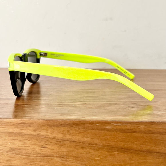 Saint Laurent Green Black Unisex Square Sunglasses SL 51 - Picture 5 of 9